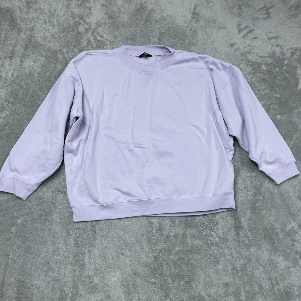 DKNY Sport Women's 2XL Sweatshirt Purple Cotton Blend e0106